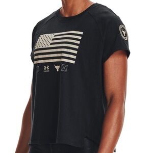 Under Armour Dwayne Johnson Black T Shirt size XS